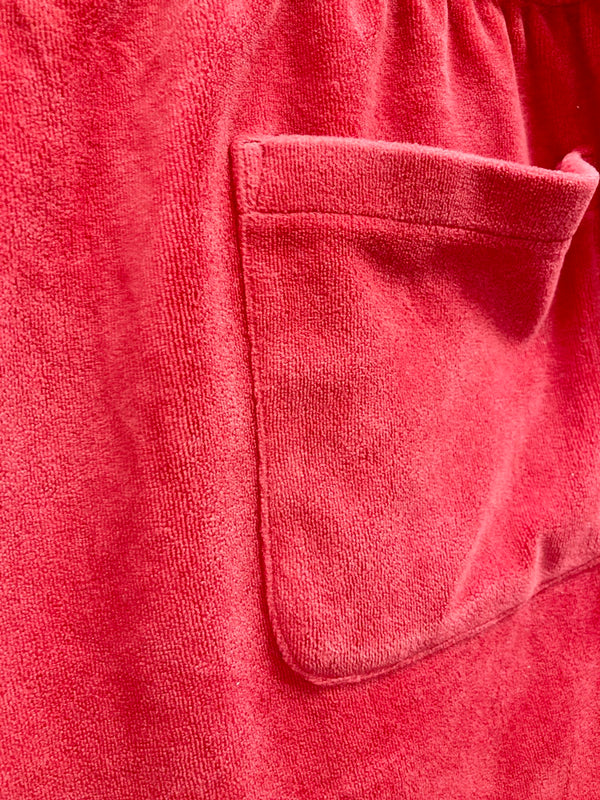 シュプリーム SUPREME × HYSTERIC GLAMOUR ヒステリックグラマー Velour Short Dusty Red ベロア ショーツ ショートパンツ ハーフパンツ  ハーフパンツ ライン レッド Mサイズ 101MB-369