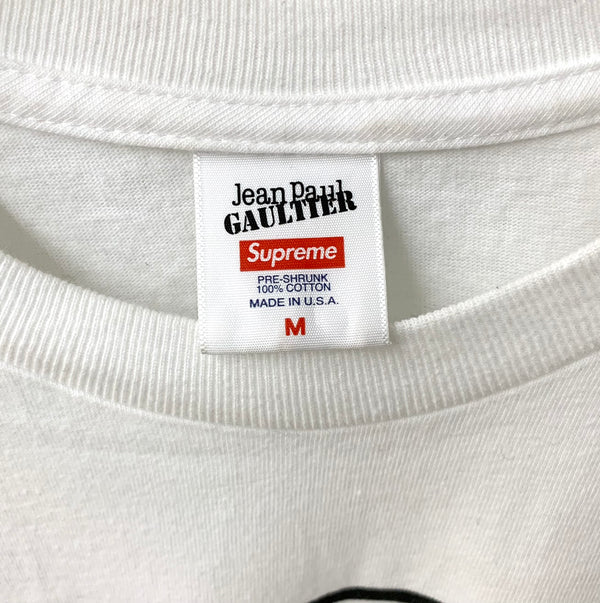 シュプリーム SUPREME ジャンポール ゴルチエ Jean Paul Gaultier 19ss Tシャツ ロゴ ホワイト Mサイズ 201MT-1643