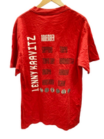 バンドTシャツ BAND Tee 90s Lenny Kravitz Circus Tour Tee レニークラヴィッツ 半袖 レッド系 赤 Made in USA  Tシャツ プリント レッド Lサイズ 101MT-1474