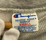 チャンピオン Champion リバースウィーブ Reverse Weave  クルーネック スウェット JAMES MADISON UNIVERSITY USA製  染み込み ２段プリント スウェット プリント グレー Sサイズ 101MT-1417