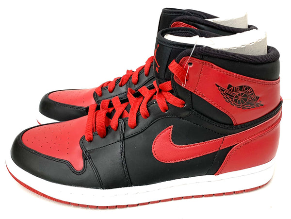 ナイキ NIKE エアジョーダン1 AIR JORDAN 1 RETRO HIGH "DMP BULLS" 赤黒 DMPパック Bred 09年製 332550-061 メンズ靴 スニーカー ロゴ レッド 201-shoes405