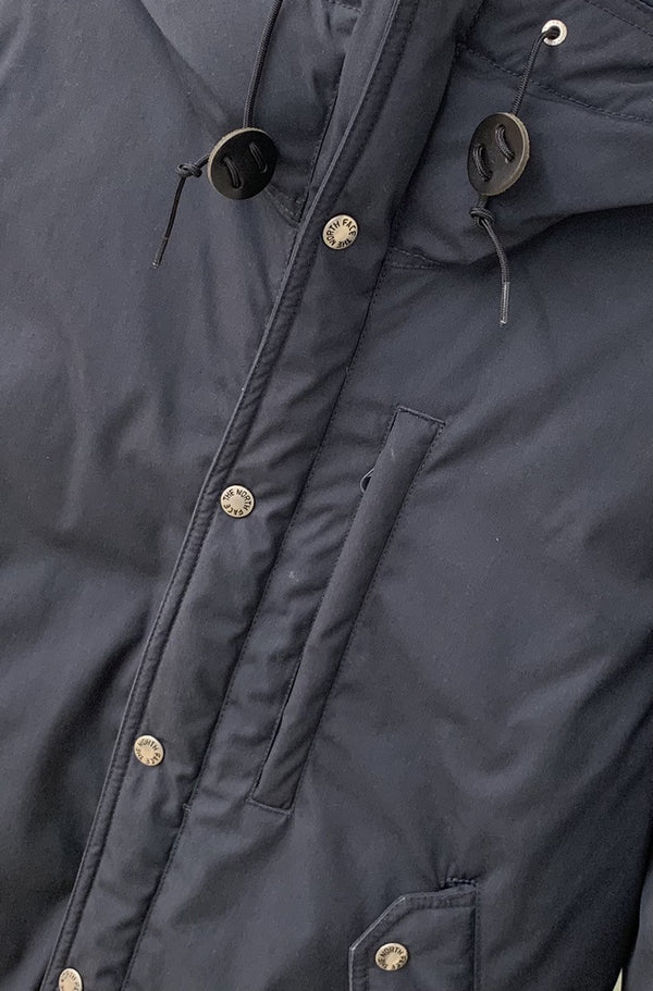 ノースフェイス THE NORTH FACE パープルレーベル PURPLE LABEL 65/35ベイヘッドクロス マウンテンショートダウンパーカ ND2871N ジャケット 無地 ネイビー Sサイズ 201LT-119