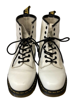 ドクターマーチン Dr.Martens 8ホールブーツ 編上げ カジュアルブーツ 白×黒 メンズ靴 ブーツ その他 ホワイト 101-shoes890