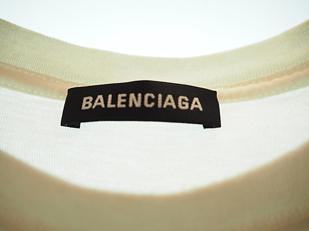 バレンシアガ BALENCIAGA オーバーサイズ 半袖カットソー バックロゴ