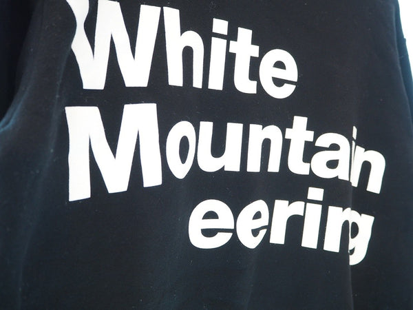 ホワイトマウンテニアリング WHITE MOUNTAINEERING LOGO PRINTED SWEATSHIRT ”White Mountaineering”  ロゴプリント スウェット 長袖 トップス 長袖カットソー サイズ2 黒 日本製 WM1973508 スウェット ロゴ ブラック 101MT-398