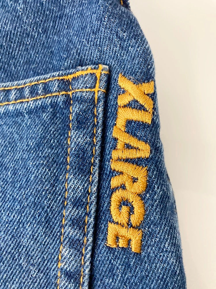 エクストララージ XLARGE EMBROIDERY RAVE DENIM PANTS デニム DENIM ジーンズ ボトム 刺繍 デニムパンツ  ブルー系 青 101221031005 デニム 刺繍 ブルー サイズ32 101MB-238 | 古着通販のドンドンサガール