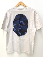 ア ベイシング エイプ A BATHING APE ベイプ BAPE ファーストカモ  1st camo エイプヘッド シングルステッチ 001TEJ301015M Tシャツ ロゴ ホワイト LLサイズ 201MT-1743