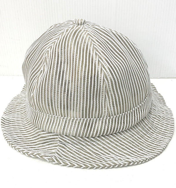 【中古】シュプリーム SUPREME ストライプメッシュベルハット Bell Hat 帽子 メンズ帽子 ハット ロゴ カーキ 201goods-228