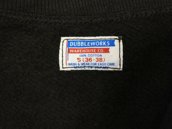 DUBBLE WORKS ダブルワークス プリント スウェット ブラック メンズ S