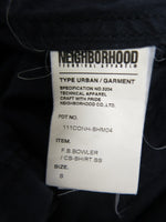 NEIGHBORHOOD ネイバーフッド 半袖シャツ ボーリングシャツ 刺繍 ネイビー 紺 ブラック ポケット トップス 半袖 シャツ made inJAPAN 日本製 サイズS 111CONH-SHM04 メンズ (TP-706)