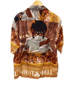 ワコマリア WACKO MARIA GHOST IN THE SHELL S/S HAWAIIAN SHIRT -TYPE 1 ハワイアンシャツ 攻殻機動隊 23SS GITS-WM-HI01 半袖シャツ 総柄 オレンジ Mサイズ 101MT-2015