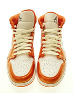 ナイキ NIKE AIR JORDAN 1 MID SE ELECTRO ORANGE BLACK WHITE エアジョーダン 1 ミッド シーズナルエディション エレクトロオレンジ ブラック ホワイト  DM3531-800 メンズ靴 スニーカー オレンジ 27.5cm 101-shoes151