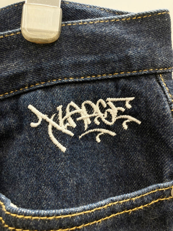 エクストララージ XLARGE EMBROIDERY GRAFFITI DENIM PANTS エンブロイダリー グラフィティ デニムパンツ ボトムス ジーンズ デニム 刺繍 ネイビー 36インチ 101MB-356