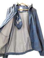 SIERRA DESIGNS シエラデザインズ ナイロン ジャケット メンズ M フード付き ボタニカル柄 アウトドア 袋付き ロゴ