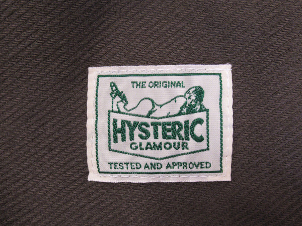 HYSTERIC GLAMOUR ヒステリックグラマー ジャケット ジップ パーカー コットン カーキ メンズ サイズF 日本製 0161CF06 TP-545