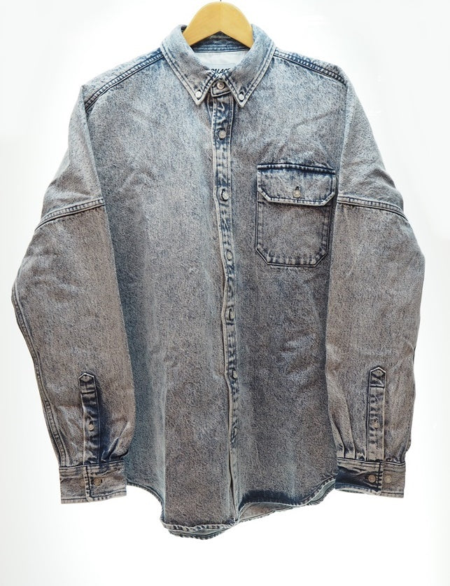 パレス PALACE DENIM BOSSY SHIRT Washed Blue デニム ボシーシャツ 青