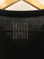 ストライプス フォー クリエイティブ STRIPES FOR CREATIVE S.F.C リネン Vネックニット セーター 薄手 トップス プルオーバー 日本製 黒 XXL セーター 無地 ブラック 3Lサイズ 101MT-1524