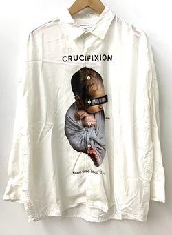 シャリーフ SHAREEF 19SS ベビーデザインシャツ カーディガン プリント ホワイト 201MT-1660