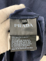 プラダ PRADA クルーネック Tee Tシャツ 無地 ネイビー 3Lサイズ 201MT-1403