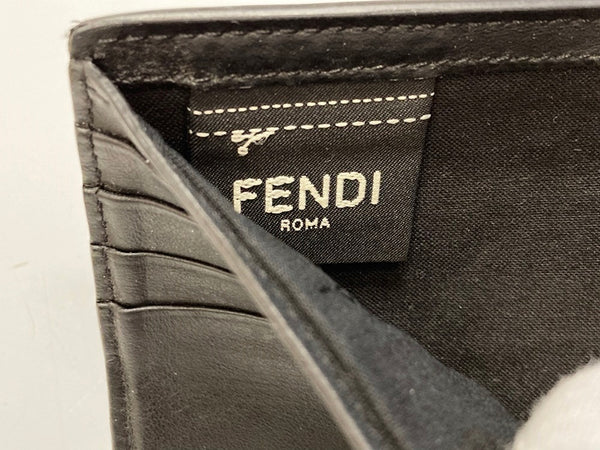 フェンディ FENDI FENDI ROMA レザー 二つ折り 財布 黒 Made in ITALY 7M0001 AFCL F0GXN 財布・ケース メンズ財布 ロゴ ブラック 101wallet-34