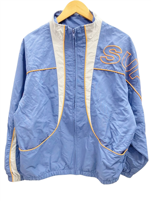 シュプリーム SPREUME piping track jacket 20AW トラック ジャケット ブルー系 青  ジャケット ロゴ ブルー Mサイズ 101MT-1533