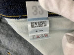 エヴィス EVISU デニムパンツ ジーンズ 日本製 デニム 無地 ネイビー 201MB-291