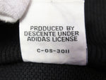 adidas アディダス デサント製 トレフォイル トラック ジャケット ハイトップ ブラック/ゴールド 刺繍タグ メンズ TECHNO TAD-7T