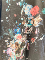 ラッドミュージシャン LAD MUSICIAN FLOWER BIG T-SHIRT フラワービッグTシャツ 花柄 ビッグT トップス カットソー  黒 日本製 2119-706 サイズ46 Tシャツ プリント ブラック 101MT-1708