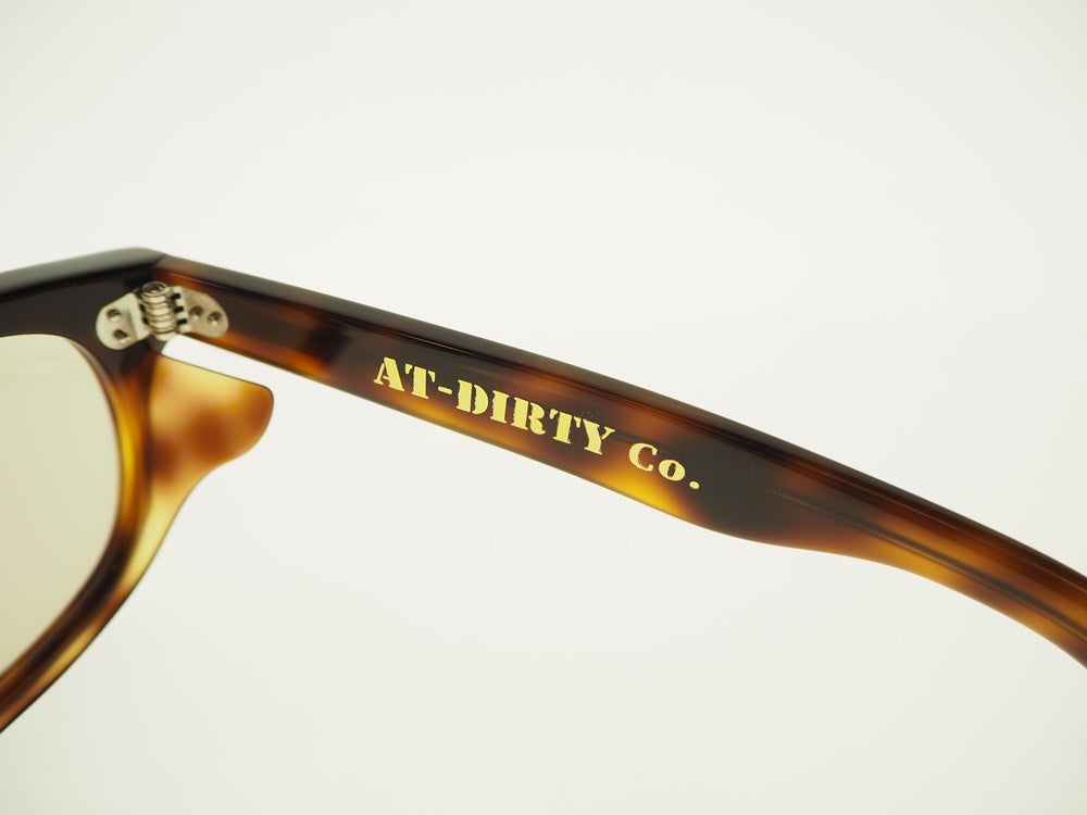 アットダーティ AT-DIRTY WINDY GLASSES BROWN×LIGHT BROWN 風防グラス 