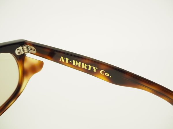 アットダーティ AT-DIRTY WINDY GLASSES BROWN×LIGHT BROWN 風防グラス ウェリントン べっこう柄  眼鏡・サングラス 眼鏡 べっ甲柄 ブラウン 101goods-55