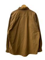 カーハート Carhartt ワークシャツ ダック生地 長袖シャツ ロゴ ベージュ Lサイズ 201MT-2197
