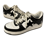 ア ベイシング エイプ A BATHING APE BAPESTA BLACK エナメル  ベイプスタ ロー 黒×白 1H70191001 メンズ靴 スニーカー ブラック 101-shoes846