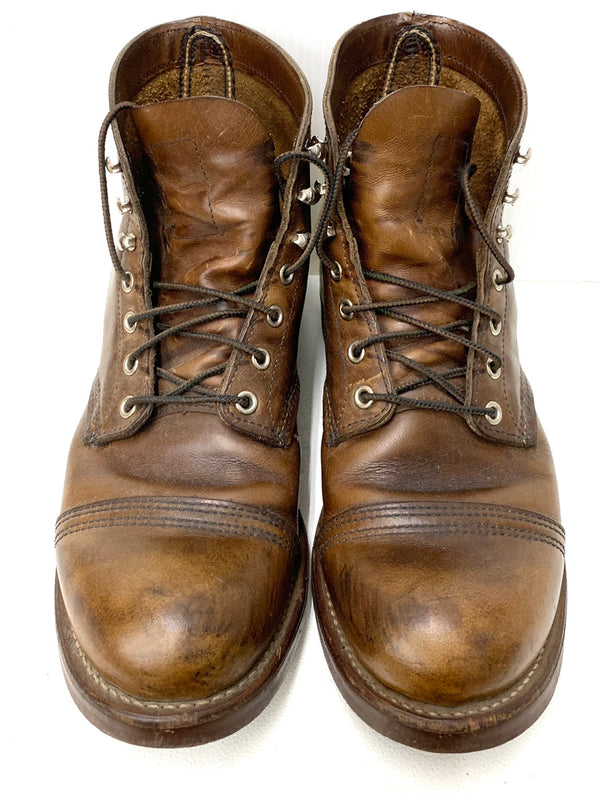 レッドウィング RED WING アイアンレンジャー IRON RANGER  8111 メンズ靴 ブーツ ワーク ロゴ ブラウン 26.5cm 201-shoes622