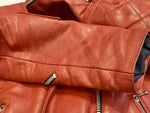 ルイスレザー Lewis Leathers スーパーモンザ ボールチェーン SUPER MONZA 1970年代 白タグ レッド系 赤 レザージャケット ジャケット 無地 レッド 101MT-1778