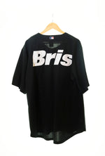 エフシーレアルブリストル F.C.Real Bristol   MLB FCRB 21AW ロゴ ベースボールシャツ 黒  MM21-ML-1F01 半袖シャツ 刺繍 ブラック LLサイズ 103MT-112