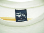 ステューシー STUSSY 90s USA製 紺タグ ニクソン フォトプリントTシャツ 半袖カットソー 白 Tシャツ プリント ホワイト LLサイズ 101MT-548