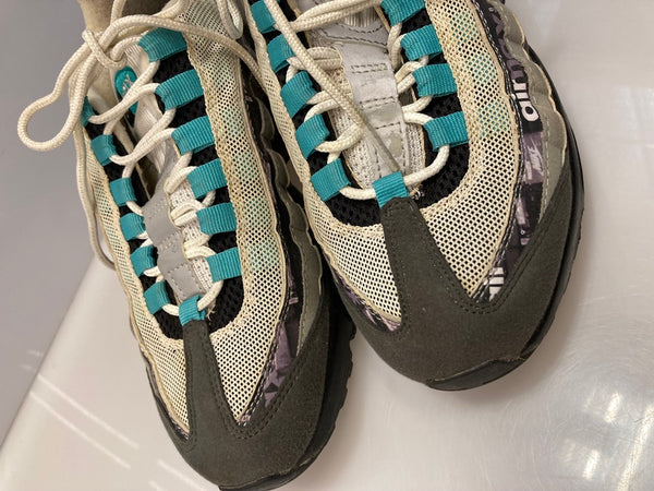 ナイキ NIKE AIR MAX 95 PRNT ATMOS WE LOVE NIKE ナイキ エアマックス95 プリント クリア ジェイド  AQ0925-001 メンズ靴 スニーカー グレー 25.5cm 101-shoes907