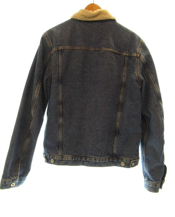 DIESEL ディーゼル ボア デニムジャケット 上着 ジャケット Gジャン ブルー系 ネイビー系 インディゴ 青 紺 メンズ サイズL (TP-875)