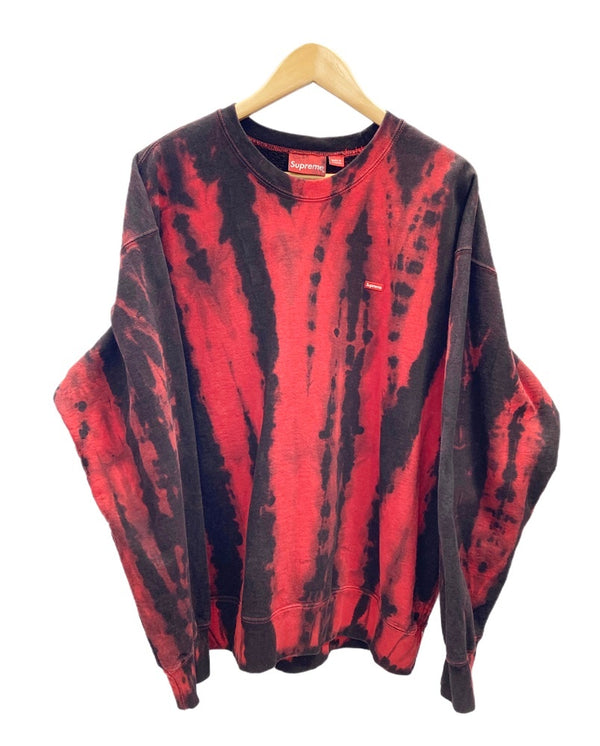 シュプリーム SUPREME 21FW Small Box Crewneck Red Tie Dye スモール ボックスロゴ クルーネック タイダイ XL スウェット ロゴ レッド LLサイズ 101MT-2051