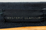 ヒステリックグラマー HYSTERIC GLAMOUR ヒスガール 短丈 ロンT ロゴ ブラック FREEサイズ 201MT-1947
