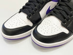 ジョーダン JORDAN NIKE AIR JORDAN 1 MID BLACK/DARK IRIS-WHITE ナイキ エア ジョーダン 1 ミッド ブラック系 黒 パープル系 紫 シューズ 554724-095 メンズ靴 スニーカー ブラック 26.5cm 101-shoes1027