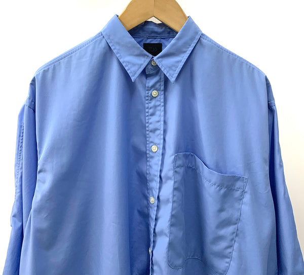 ダイワピアサーティンナイン DAIWA PIER39  TECH REGULAR COLLAR SHIRTS BE-86021W シャツ 無地 ブルー Mサイズ 201MT-1893