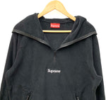 シュプリーム SUPREME ポーラテックフリース フェイスマスク ハーフジップ Polartec Facemask Half Zip Pullover 22AW スウェット ロゴ ブラック Sサイズ 201MT-1728