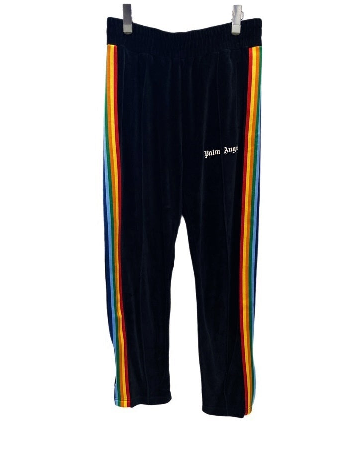 パームエンジェルス PALM ANGELS RAINBOW CHENILLE TRACK PANTS 21AW ...