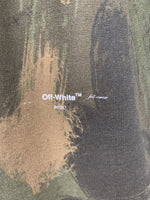【中古】オフホワイト OFF-WHITE バックアロープリント カモ柄 ハーパン OMCI006E19E30018 ハーフパンツ カモフラージュ・迷彩 カーキ Mサイズ 201MB-119