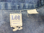 リー Lee 70's Lee SANFORIZED 91-B デニム ジャケット ジップ JACKET ロゴ ブルー系 ジャケット ワンポイント ブルー 101MT-971