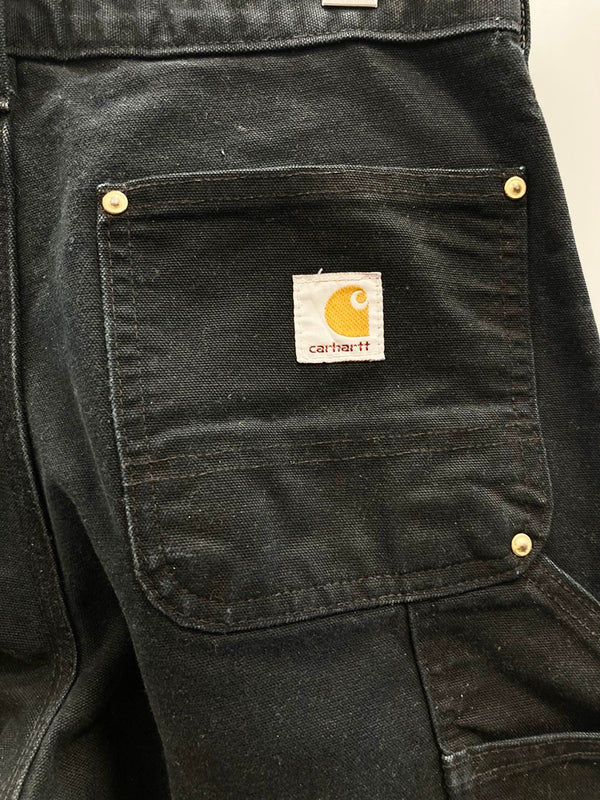 カーハート Carhartt ダブルニー ペインターパンツ ORIGINAL FIT BLK 29×30  USA製 ボトムスその他 無地 ブラック 29インチ 101MB-359