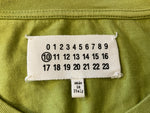 メゾン マルジェラ MAISON MARGIELA PRINTED T-SHIRT トップス Ｔシャツ 半袖 クルーネック カセットセープ プリント Made in ITALY グリーン系 サイズ48 Tシャツ プリント グリーン 101MT-702