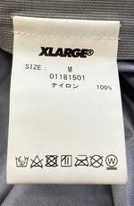 エクストララージ XLARGE  ナイロンジャケット ジャケット フード ジップ ブルー 青 ロゴ プリント 1181501 ジャケット ロゴ ブルー Mサイズ 101MT-522