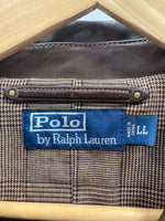 ラルフローレン RalphLauren ポロ POLO Ralph Lauren シープスキン レザージャケット 羊革 本革  ジャケット 無地 ブラウン LLサイズ 101MT-1489